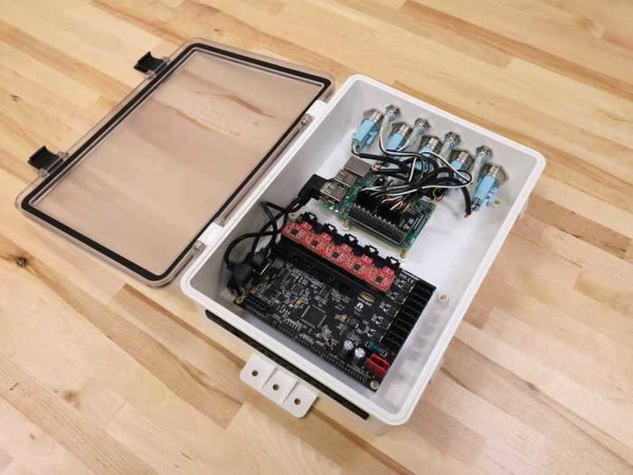 They run on Raspberry Pis, small computers often used to teach coding.