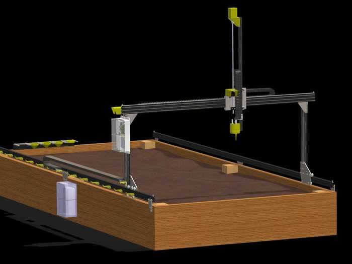 The FarmBot Genesis line is more advanced, and more expensive.