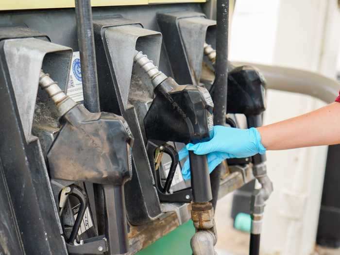 The trip to and from the campsite included seven hours of car travel. I knew I would need to inevitably touch a pump, so I brought disposable gloves to wear at the gas station.