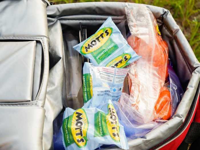 The virus spreads primarily from person to person, making enclosed spaces riskier than outdoor spaces. So I brought my own food to the campsite to avoid restaurants and stores. Peanut butter and jelly plus plenty of snacks kept me from having to touch the campsite grill.