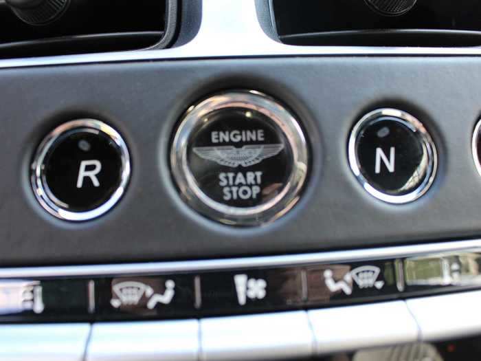 ... But the two epic cars do share the most beautiful stop-start button in all of motoring.