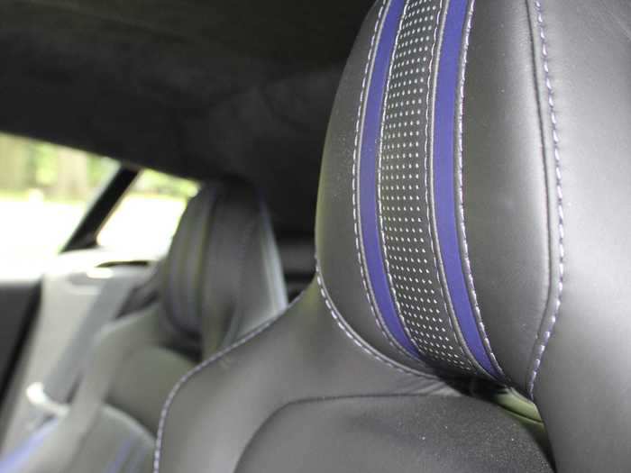 The "Obsidian Black/Indigo Blue" leather interior seems on paper like it shouldn