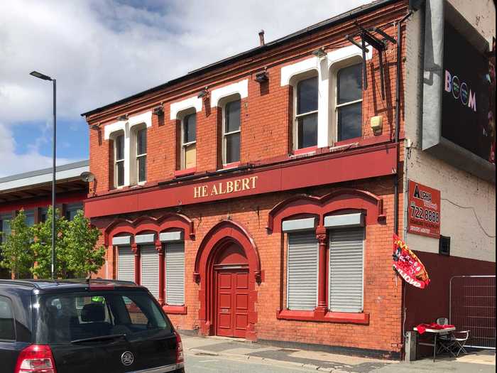 The pubs surrounding the stadium were largely closed.