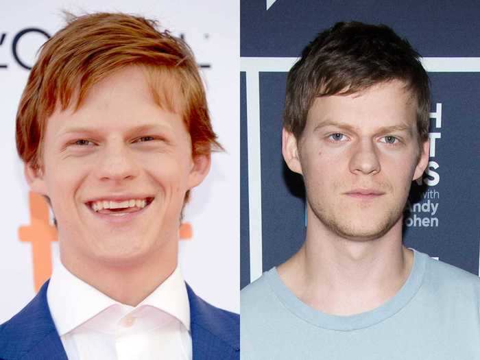 Lucas Hedges had naturally reddish hair growing up, but he dyed it for different roles.