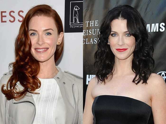 Bridget Regan has switched back and forth between her natural red and dyed black hair.