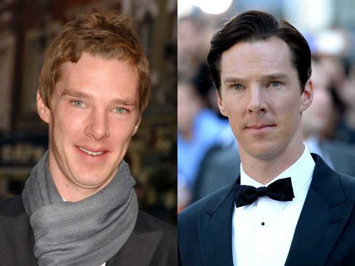 Benedict Cumberbatch dyed his hair darker for his roles in "Sherlock" and "Dr. Strange," but his hair is naturally red.