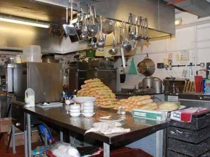 The family imagined how the bunker might have looked when it was occupied, like this kitchen filled with food.