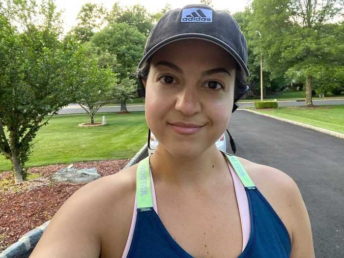 Day seven: My goal was to finish this challenge by getting in a 3-mile run — half of what Markle has said she typically runs.