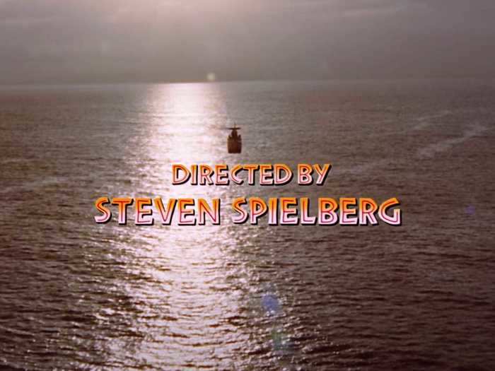 The end credits contain a reference to Spielberg