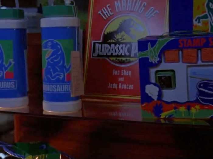 The "Making of Jurassic Park" book that appears in the park