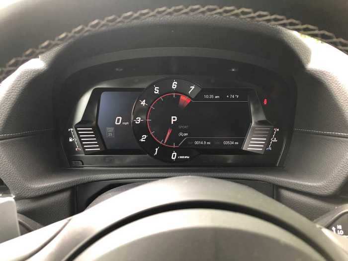 ... And the instrument cluster is refreshingly simple.
