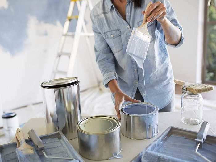 Use leftover paint to breathe new life into a room.