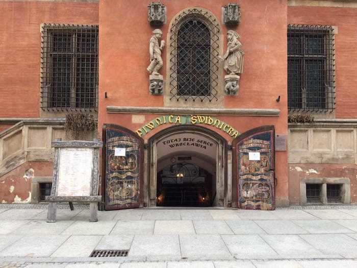 Piwnica Świdnicka in Wroclaw, Poland, is one of the oldest restaurants in Europe — the restaurant opened its doors in 1273.