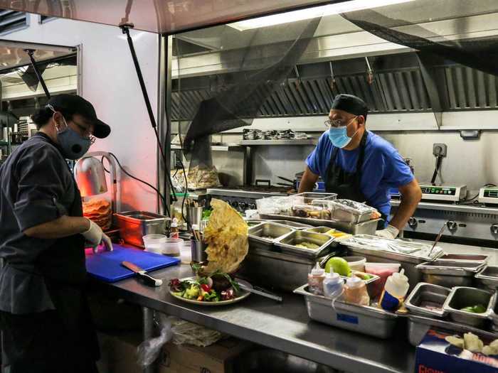 We went into the kitchen, where Chef Julio and Chef Bruno were preparing guacamole for one of the Garden