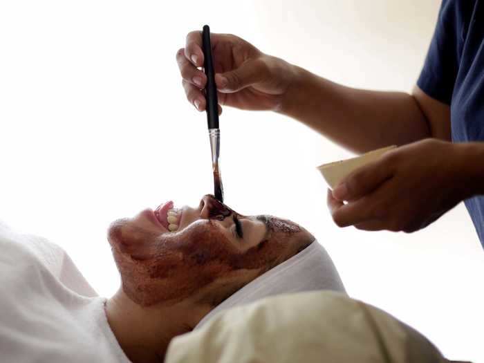 At natural health and beauty clinics in Mexico, chocolate is used in beauty treatments.