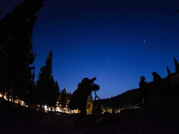 In Lake Tahoe, California, you can go on guided tours of the night sky.