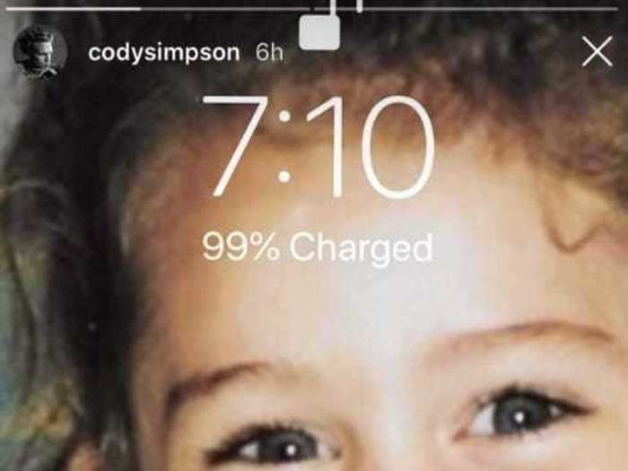 November 18, 2019: People speculated that the couple had broken up, but Simpson dispelled doubts by revealing Cyrus as his phone background.