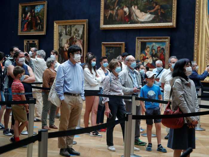 In pre-pandemic times, the Louvre received around 50,000 visitors a day. Last summer, 9.6 million people visited the attraction.