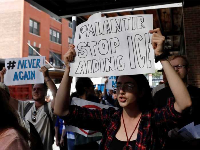 Palantir has also come under fire for its contracts with US Immigration and Customs Enforcement. The company provides software that helps the agency gather, store, and search through data on undocumented immigrants, and currently has active ICE contracts worth about $94 million, according to USAspending.gov. After employees pressed Karp on ending the company