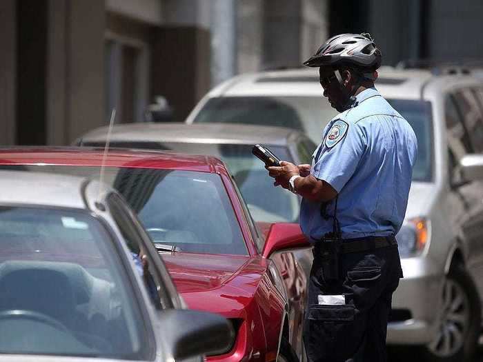 9. Parking enforcement workers