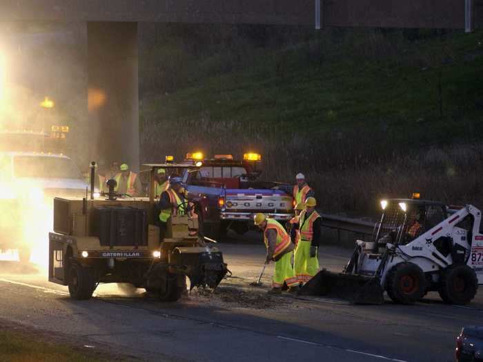 21. Highway maintenance workers