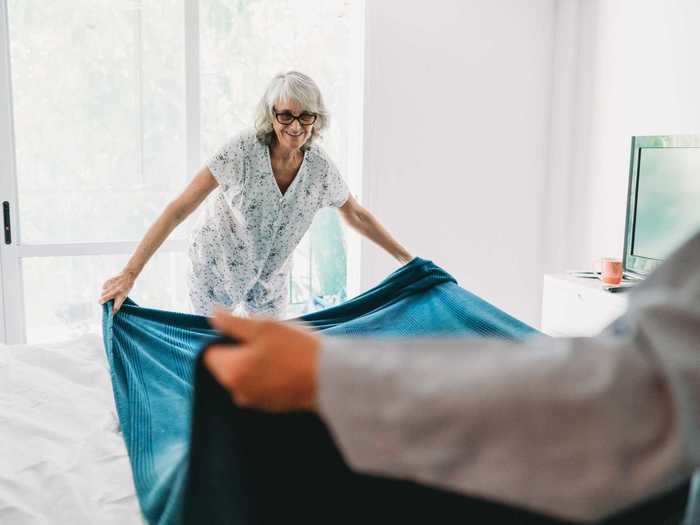 Change your sheets once a week and make sure they