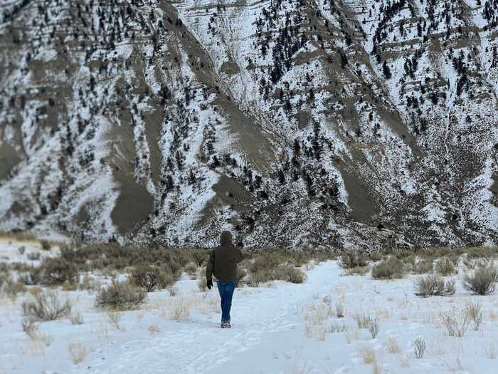 Most of Yellowstone was covered in snow and only partially accessible via automobile.