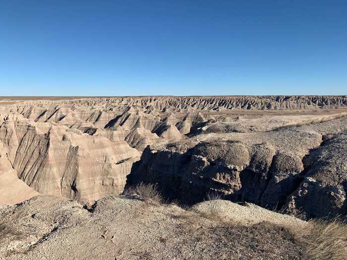 Located in South Dakota, Badlands National Park has epic canyons and rock formations.