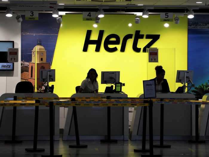 Car rental company Hertz filed for company protection on May 22. It had nearly $19 billion of outstanding debt.