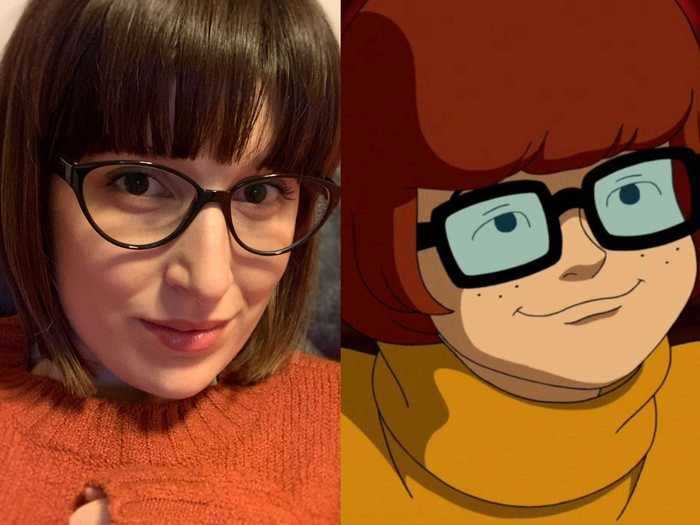 Giovanna, of Italy, could easily pass for Velma from the "Scooby-Doo" films and TV series.