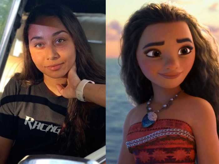 Many people on the thread had Disney doppelgängers, including Alabama native Breyanna — who shared a photo of herself alongside Moana.