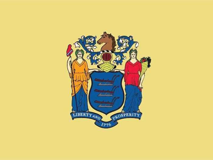 This state flag features two female figures.