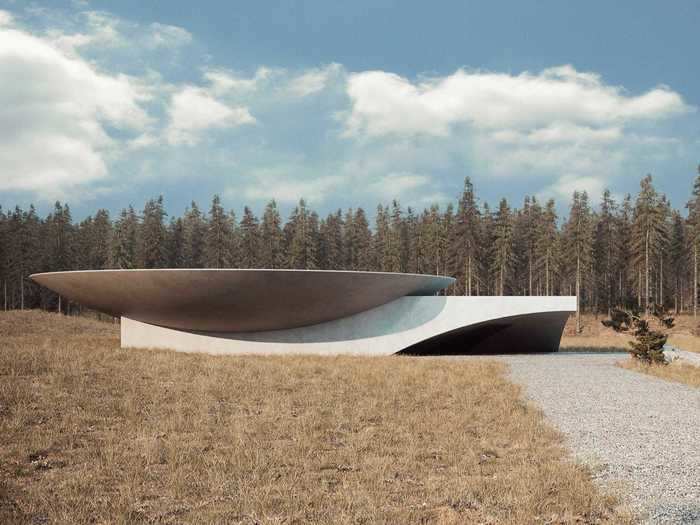 Sergey Makhno Architects, a Ukrainian studio known for its minimalistic, contemporary designs, has designed a concept for a subterranean doomsday shelter that combines security with the comforts of an above-ground home.