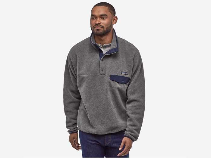 A stylish fleece pullover