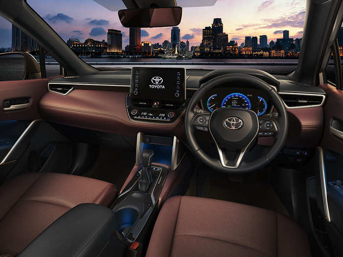 The car features soft-touch material on the dashboard with a clean layout. The 9-inch floating touchscreen infotainment system offers support for Apple CarPlay, panoramic view monitor, powered tailgate and kick sensor. It also offers power-adjustable driver seat and the reclining feature for the rear seats.