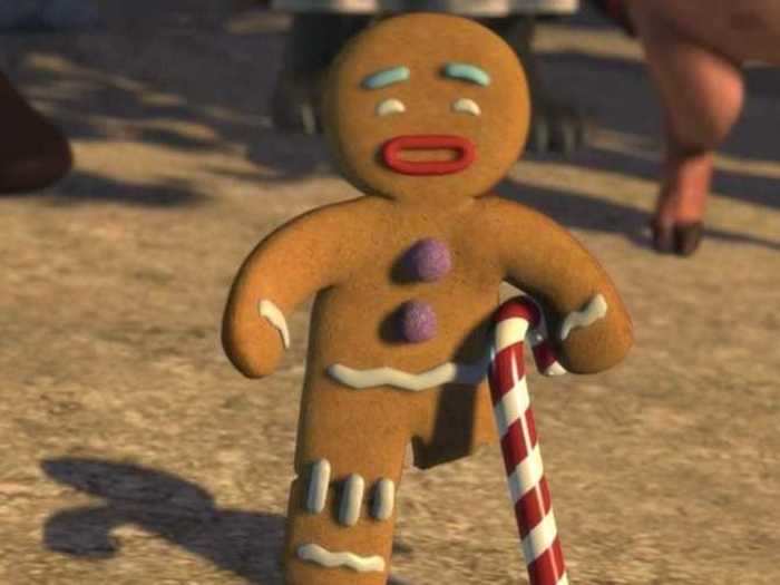 Gingy, the gingerbread man, makes a reference to "A Christmas Carol."