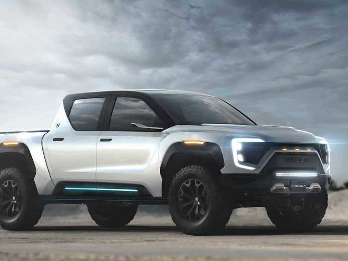 Electric pickups on the way include the Rivian R1T, Bollinger B1, Nikola Badger, Lordstown Endurance ...