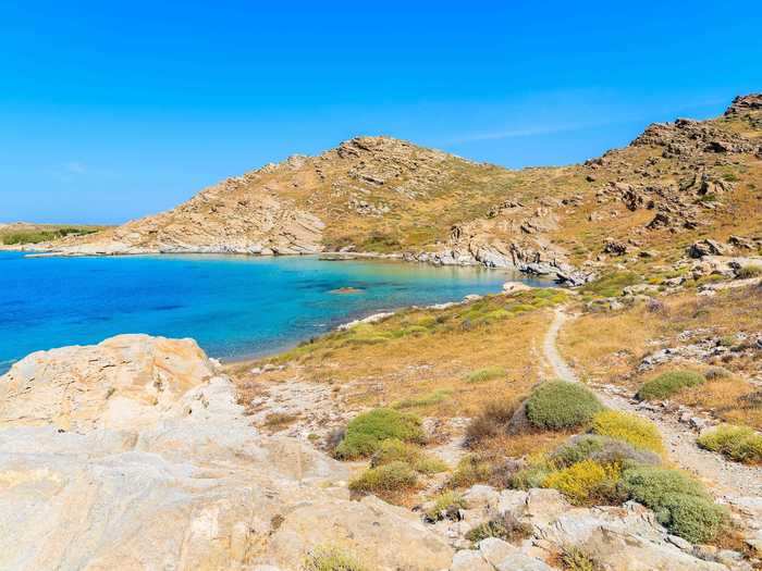 Paros Park offers more hiking trails, as well as rock formations and caves to explore. In the summer, the park hosts concerts and shows at its outdoor amphitheater.