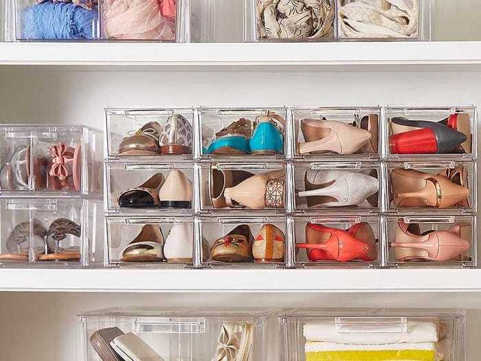 A stackable shoe drawer