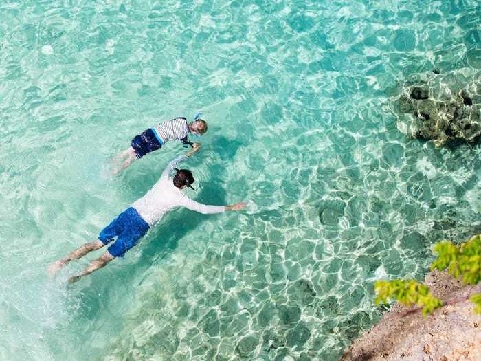 Or snorkel through the turquoise water.