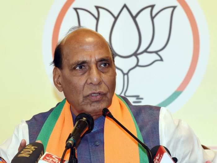 After becoming a member of the Rajya Sabha — the upper house of the Indian Parliament — Rajnath Singh was appointed the president of the UP branch of the BJP in 1997.