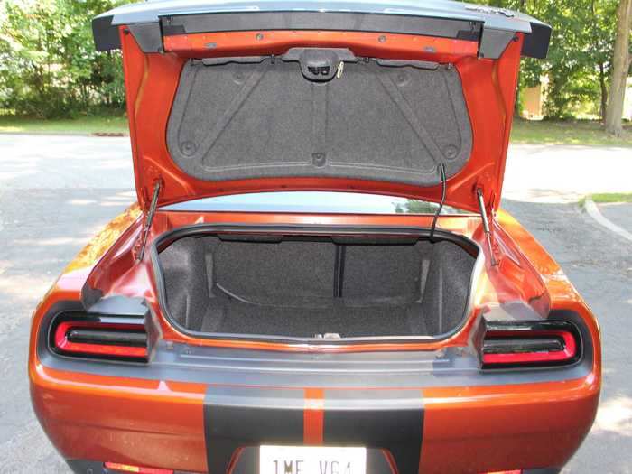 The trunk space is generous: just over 16 cubic feet.