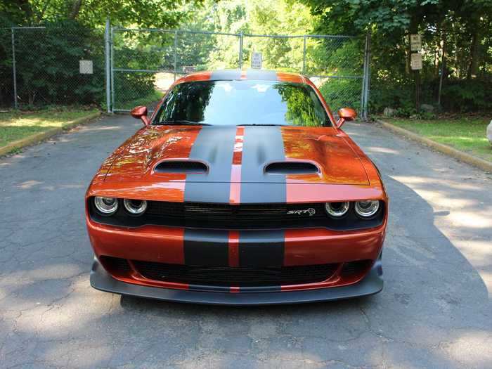 So why "Widebody?" Well, this Challenger has 3.5 extra total inches in width, and the broader fenders accommodate 20-inch-by-11-inch wheels wearing Pirelli P-Zero tires.