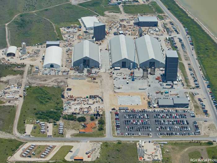 This still photo, taken by Atilano on June 17, 2020, provides an overview of the factory area, which is where the bulk of SpaceX activity occurs.