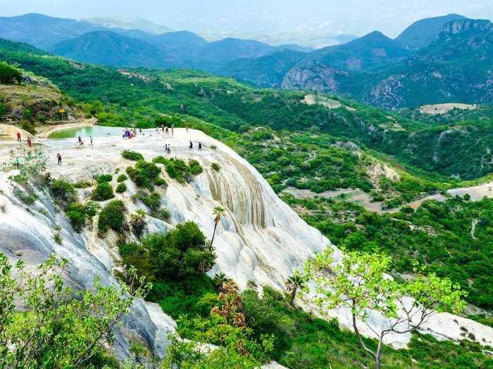 And visit places like the petrified waterfalls of Hierve el Agua.