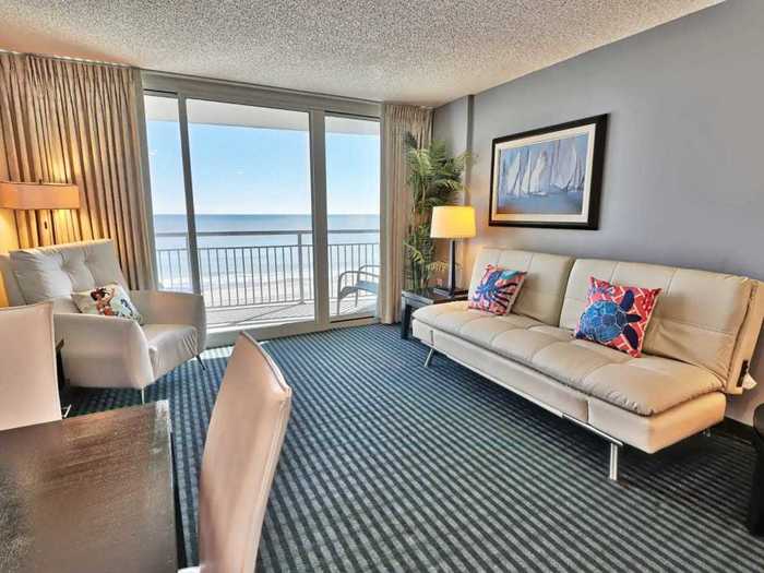 Chic beachfront condo, $98