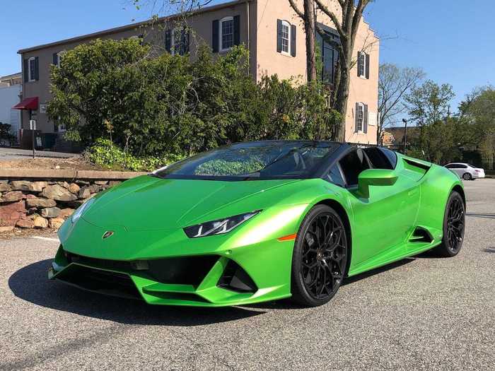 ... The Lamborghini Huracán EVO Spyder. Awesome car, and many folks like the jet-fighter-inspired shifter. I feel like it was stolen from a Cylon raider.