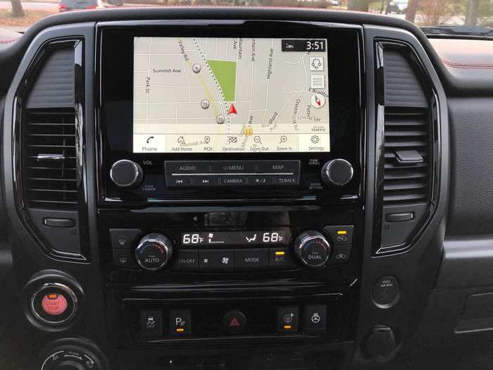 The infotainment system ...