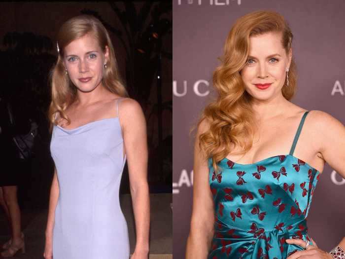 Amy Adams has been a redhead throughout her career, but her natural hair is a lot lighter.