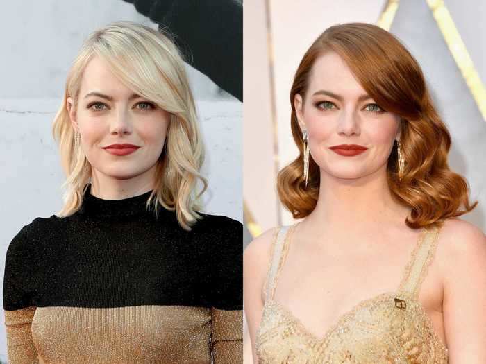 Emma Stone may be famous for her fiery red locks, but she